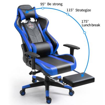 China (Size) 2021 New Design Leather Gaming Chair Adjustable Luxury Gaming Chairs for sale