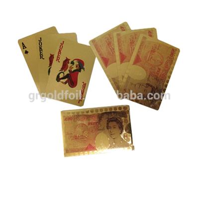 China Elizabeth Trading Playing Cards 50 lb original desisgn 24k gold playing cards pokemon cards for sale