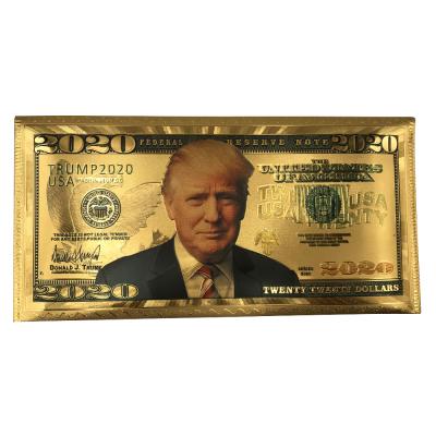 China Gift Envelope Gold Foil Trump Items Gold Dollar Bill Envelope Can Put Set Money In for sale