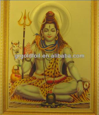 China Indian Religious Gold Foil God Poster from India 24k Gold Foil Supplier for sale