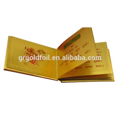 China India 24k Gold Foil Best Indian Book Gift and Souvenir for sale