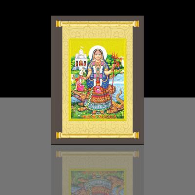 China India Gold Foil Hindu Idol / Hindu God Image for sale