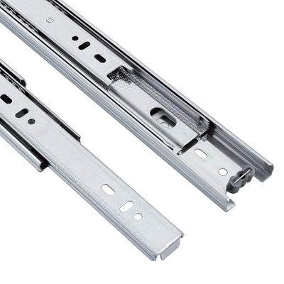 China Modern Stainless Steel Drawer Slideway Extension Full Channel Ball Bearing Telescopic Cabinet Drawer Slide for sale