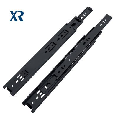 China Modern hot sale 35mm width ball bearing black plated drawer slide for furniture drawer slide rail for sale