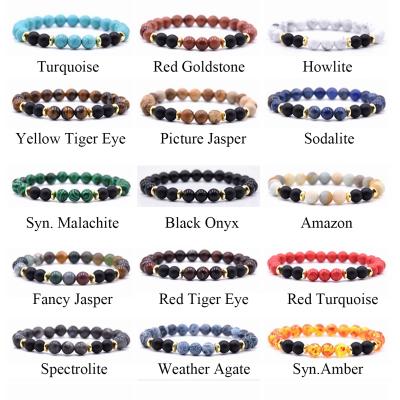 China CLASSIC Aromatherapy Essential Oil Diffuser Bracelet - Natural Gemstone Bead Crystal Healing Bracelet for sale