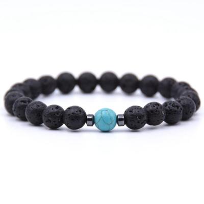 China Lava Bead Bracelet Men and Women Trendy Treat Energy Aromatherapy Essential Oil Diffusion Yoga Bracelet for sale