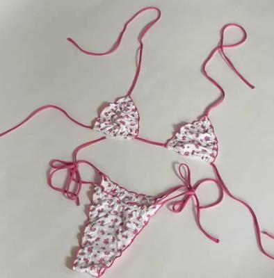 China Hot Selling OEM Plus Size Plus Size Custom Printed Women Strap Mini Bikinis Micro Extreme G - String Sexy Bikini for sale