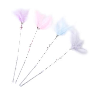 China Viable Fairy Cat Puzzle Stick With Feather Interactive Toy Wholesale In Stock Pet Products for sale