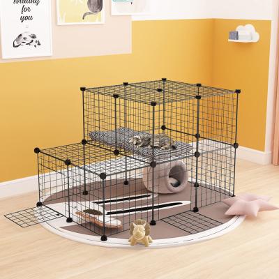 China Sustainable Pet Playpen for Small Animals Small Animals, Cat, Rabbit, Ferret, Guinea Pig, with 26 Panel Metal Wire Indoor Yard Fence for sale