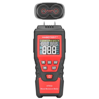 China New Small Portable Wooden Habotest Moisture Meter HT632 With Color LCD Display HT632 for sale