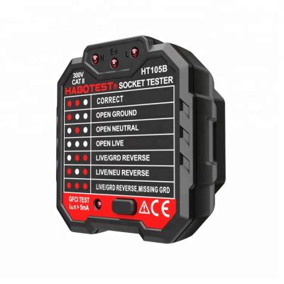 China 110V AC HT105B USA Plug Ground Tester With GFCI Test HT105B Plug Ground Tester for sale