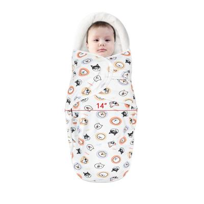 China Non-Toxic 100% Cotton Baby Wraps For 3-6 Months Infant Wrap Cute Pattern Cotton Infant Blanket Cozy Soft for sale