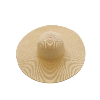 China Straw weaving summer vacation seaside Korean version of large overflowing women knitted Straw Hats for sale