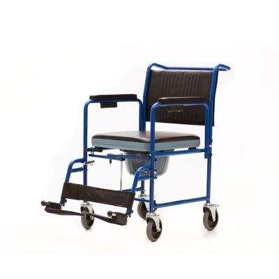 China Best Health Care Price Commode Wheelchair With Commode Pan for sale