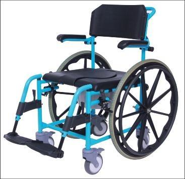 China Healthcare AluninumCommode and shower wheelchair with 2 x 24