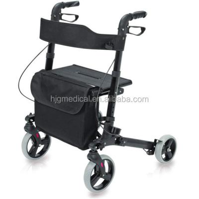 China Healthcare Folding Lightweight Alumium Walker Rollator for sale