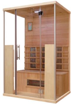 China Red Cedar Dry Heat Sauna With Transom Windows For 1 - 8 Person , ROHS CE Certification for sale