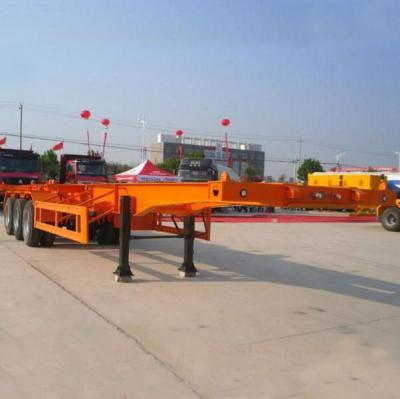 China Factory Price 3 Axle 4 Axle 40ft Flat Bed Semi Trailer Truck Trailer 50 Tons for sale