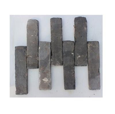 China Cheap Corner Bricks Old Bricks Thin Slice Gray Thin Bricks Clay Tile For Exterior Wall Decoration for sale