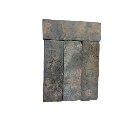 China Exterior Lightweight Corner Bricks Firebrick Tiles Antique Reclaimed Decoration Fireclay Bricks For House Wall for sale