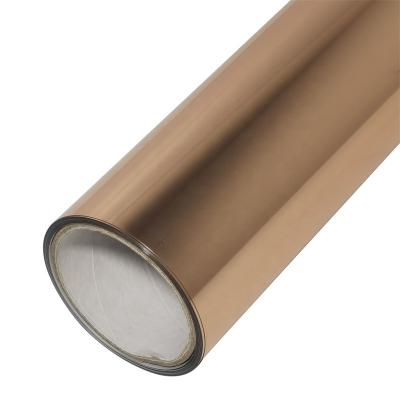 China Washable; Weed PU Foil Heat Transfer Gold HTV Easy Iron On Vinyl Roll For Shirts for sale