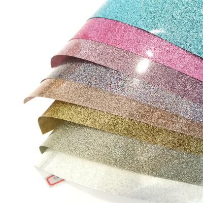 China Washable; Easy Weed Solid Color Glitter Environmental Heat Transfer Vinyl Covers HTV For T-shirt for sale