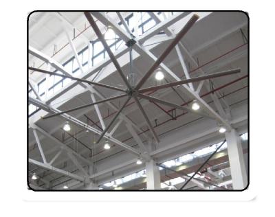 China Factory& Farm& High Quality Warehouse Terrui 7.3m Giant Hvls Air Cooling Fan Exhaust Air Cooler For Industrial Warehouse&Factory&Farm Fan Ceiling for sale