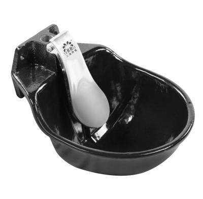 China Farms Animal Drinking Heavy Duty Equipment Casting Iron Bowl With Enamel Coated Cow Water Bowl for sale