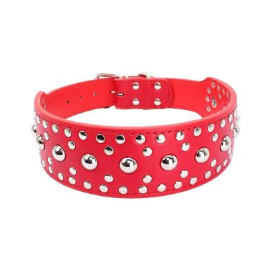 China Personalized Leather Explosive Chain Dog Collar Rivet Pet Nail Mushroom Collar Dog Dog Supplies Wholesale for sale