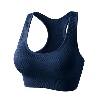 China Breathable Racerback Sports Bras For Women Padded Seamless High Impact Yoga Gym Workout Fitness Support for sale