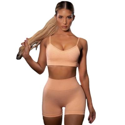 China Breathable High Waist Short Yoga Set Breathable Seamless Yoga Pants For Women Workout Women Pants Gym Yoga Leggings for sale