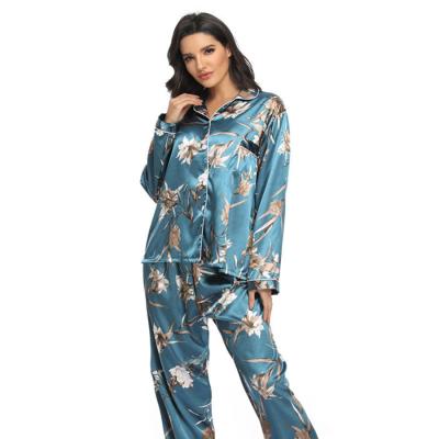 China QUICK DRY Sleepwear Big Size Tie Dye Printed Knit Jumpsuit Lounge Use Long Sleepwear Pajamas Joggers Pajamas Set Plus Size for sale