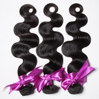 China Body Wave Wholesale 10A Grade Cheap Peruvian Virgin Hair Weave Bundles With Lace Closure for sale