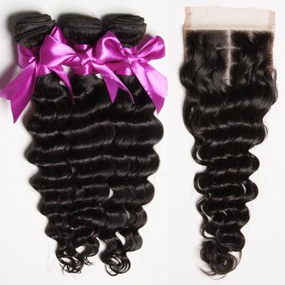 China Wholesale Virgin Brazilian Original Deep Wave Hair Loose Deep Wave Hair Weave for sale