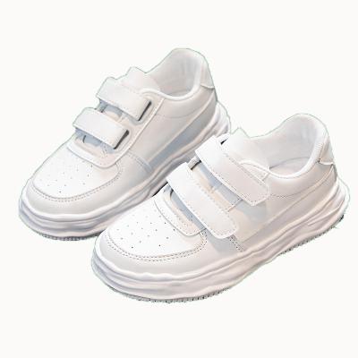 China Choushan OEM Sepatu Putih Flat Spring Fashion Mesh Casual Soft Sole White Shoes Children Sneakers Shoes for sale