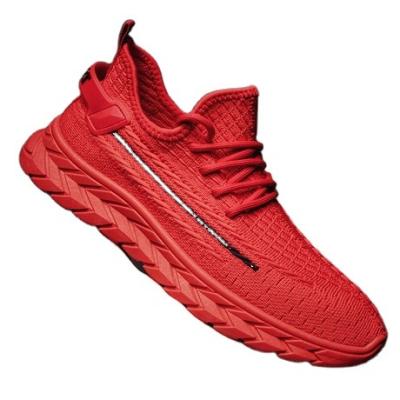 China New Wholesale Summer Breathable Flight Woven Woven Slip-On Sneakers Sports Shoes Men Casual Shoes for sale