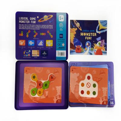 China Parent-child Interactive Cardboard Enlightenment Cardboard Book+Artpaper Magnet Cardboard Game for sale