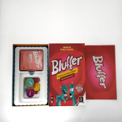 China Bundle Most Popular Cheap Kids Interesting Playing Cards With Dice Bluffer Kids Playing Cards for sale