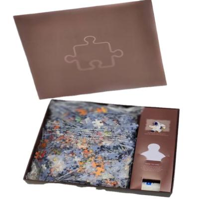 China Fashion Toy China Cartoon Memory Patience Training Art Funny Blue Cardboard Paper Jigsaw Puzzles for sale