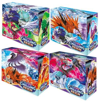 China Plastic Factory Wholesale Popular 360pcs/set 36packs Sun Cards Pokemon and Moon Evolutions Thruster Box GX Card Box Collectible Toy for sale