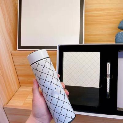 China PORTABLE pen three-piece combination thermos gel cup digital display notebook gift box brand designer brand designer logo for sale