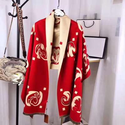 China 2021 New Cashmere Wholesale Cashmere G Scarf Design Fashion Letter Pattern Printing Long Women's Designer Scarf Style for sale