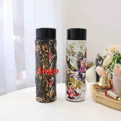 China 2021 PORTABLE Hot Sale Personalized LED Stainless Steel Water Bottle Vacuum Insulated Water Bottle For Gift for sale