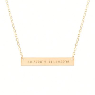 China TRENDY Gold Plated Customized Stainless Steel Words Engraved Name Necklace Personalized for sale