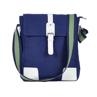 China Durable Navy Blue Canvas Shoulder Bag Manufacturer Fashion Travel Tote Bags Wholesale Cross - Body Bag for sale