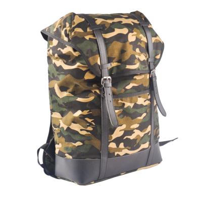 China Durable Wholesale Fashion Rucksack Manufacturer Travel Backpack Canvas Print Camouflage Casual Backpack for sale