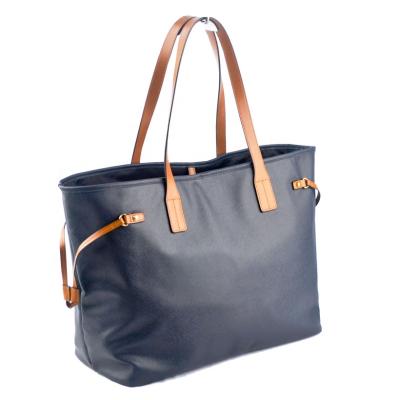 China Sophia Tote Bag Wholesale Manufacturer Fashion Durable PU Travel With Backside Pocket For Put In Drawbar PU Handle Casual Tote Tassel for sale