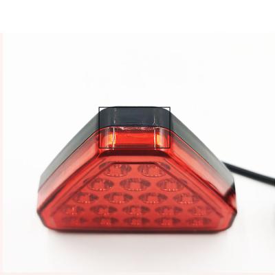 China Tail Light Strobe 12V F1 Triangle Led Car Brake Stop Light 20 LED Auto Rear Tail Signal Lamp Safety Red Strobe Lights Universal Car Accessories for sale