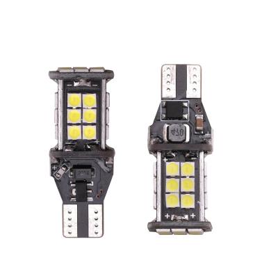 China Non-Polarity W16w T15 Led Canbus 3030 Emergency Turn Signal 24smd Brake Light 8w 500lms 12v 13*30mm High Lumens 12v 0.25a Ce Rohs 0.25a for sale