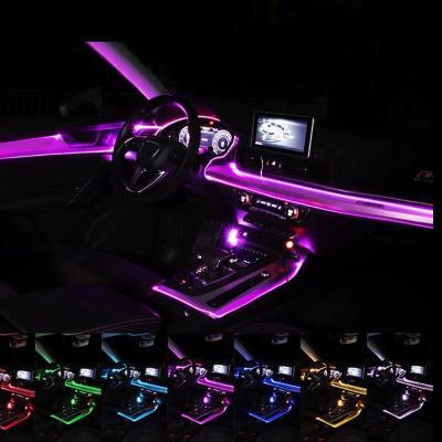 China Flexible Aluminum+led Whole Car Optical Wire Rustproof 5 in 1 with Common Ambient Car Interior Led Light Strip for sale